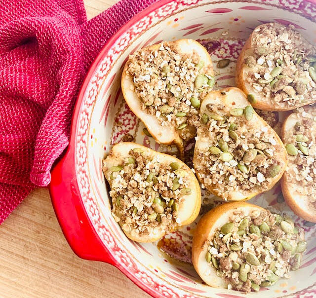 Baked pears