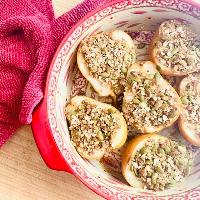 Baked pears